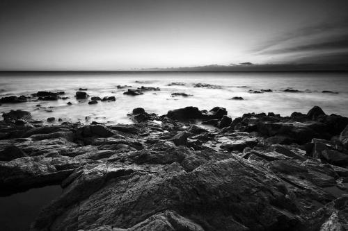 Winter sunrise on the beach