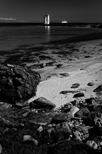 Islay lighthouse from the beach