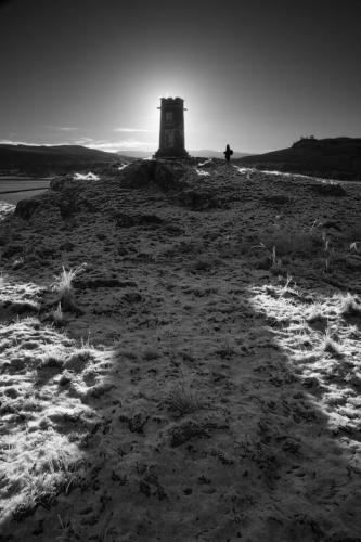 Monument in the snow