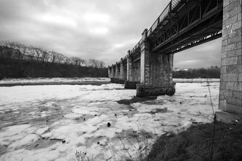 Frozen river