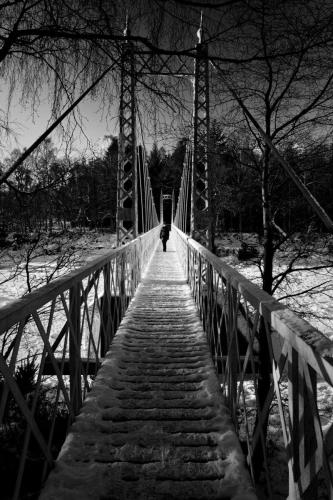 Footbridge over the river Dee
